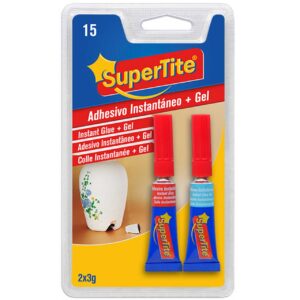 Adhesivo instantáneo + gel supertite 2x3g