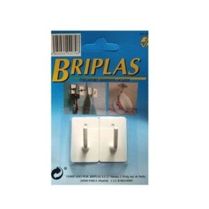 Colgadores adhesivos lacados V Briplas
