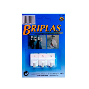 Colgadores adhesivos lacados Briplas