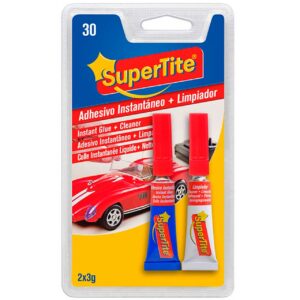 Kit adhesivo instantáneo+limpiador supertite 3g+3g