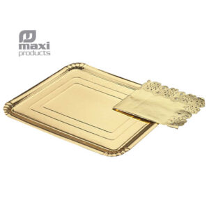 Bandeja rectangular con blonda 310x380 mm 1 ud Maxi