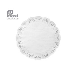 Blondas redondas blancas  Ø 280 mm 8 ud Maxi