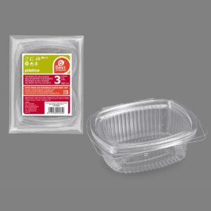 Envase bisagra microonda 500 cc set 3 uni Best products