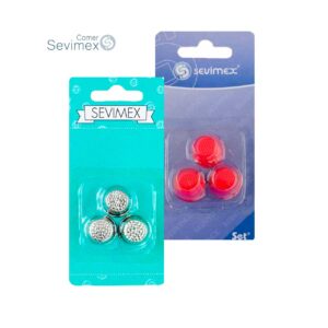 Dedales de plastico y metal Sevimex pack 3 unidades