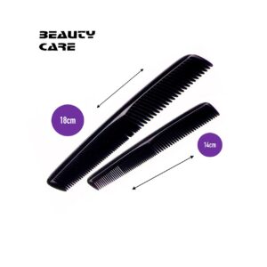 Peine negro caballero Beauty Care pack 2 unds