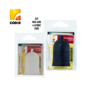 Portalámparas E27 4A/250V homologado Codis
