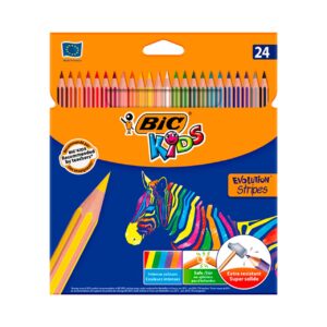 Pintura Evolution Stripes Kids 24 colores Bic