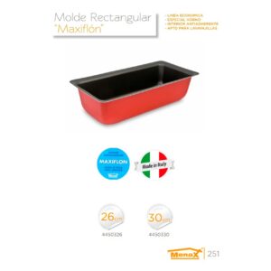 Molde rectangular maxiflon Menax