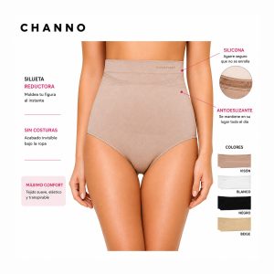 Braga-faja reductora abdomen antideslizante con silicona Channo