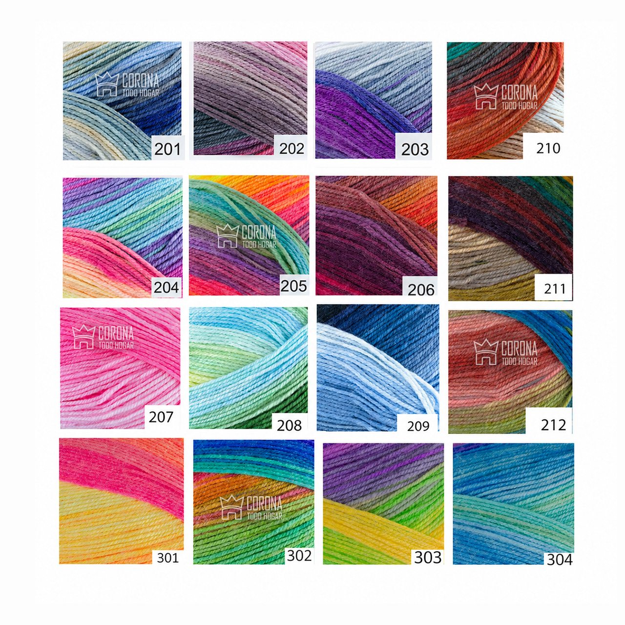 Lana Ovillo Caricia New Batik Fusion 75 g – Multicolor, 270 m y variedad de colores