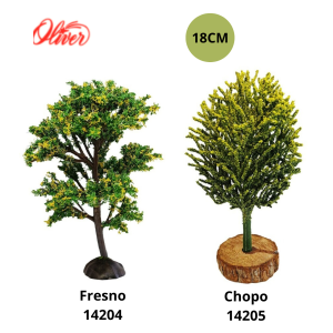 Arbol fresno y chopo 18 cm para belén navideño Oliver