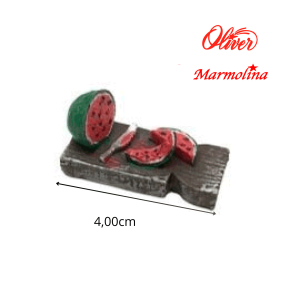 Sandia cortada marmolina 4cm para belén navideño Oliver