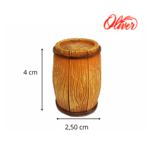 Barril 4cm para belén navideño Oliver