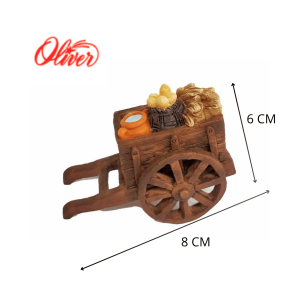 Carretilla con accesorios 8cm para belén navideño Oliver