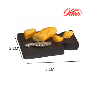 Tabla panes y cuchillo para belén navideño Oliver