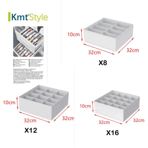 Caja almacenamiento tela de malla variedad tamaño KmtStyle