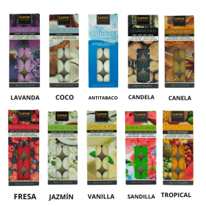 Vela perfumada tealights pack 10 uni Lumar