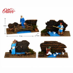 Figuras y Animales con Río Oliver 7 cm para Belén