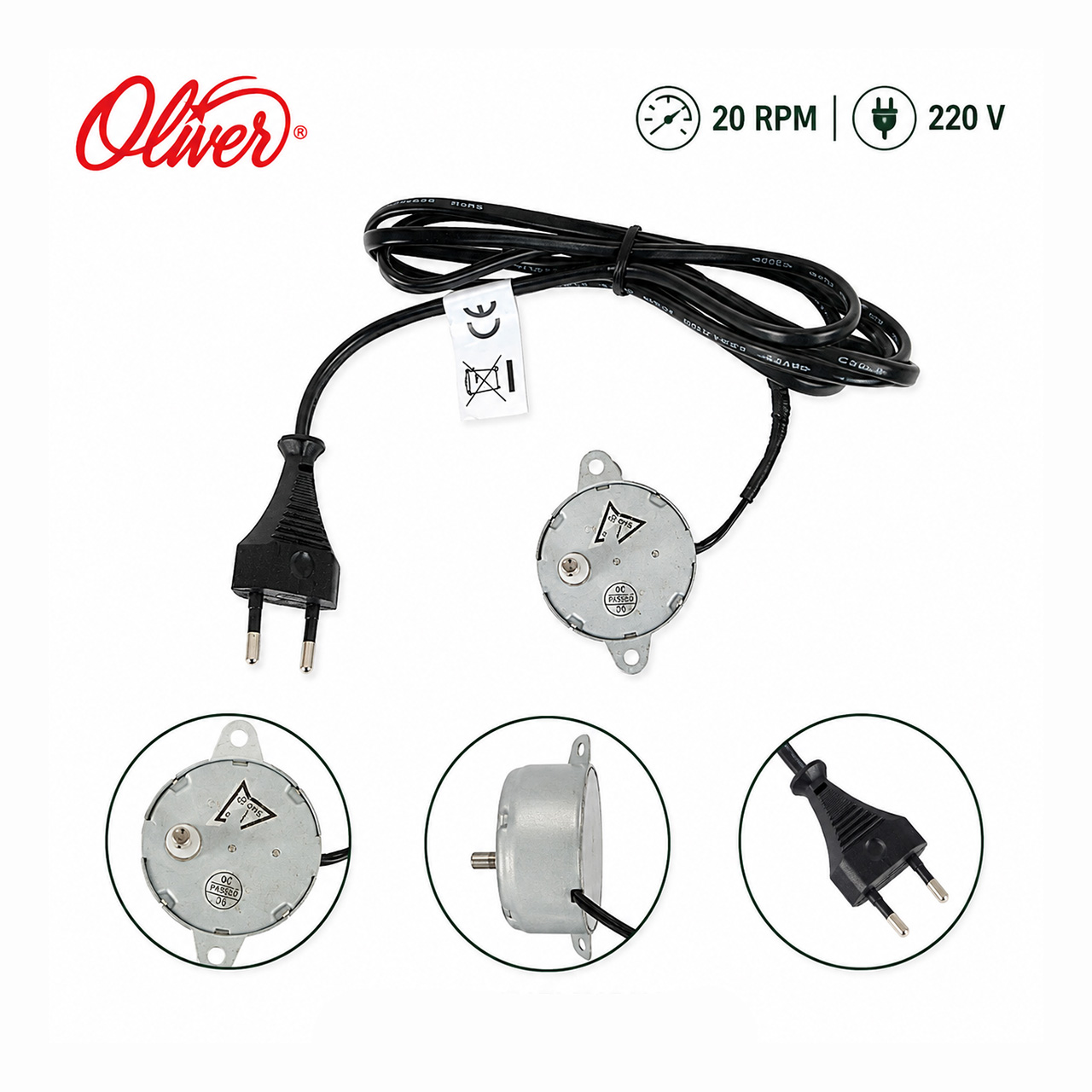 motor-20-rpm-220-belen-oliver-corona-todo-hogar Motor Oliver 20 RPM 220 V para Belén y Decoración