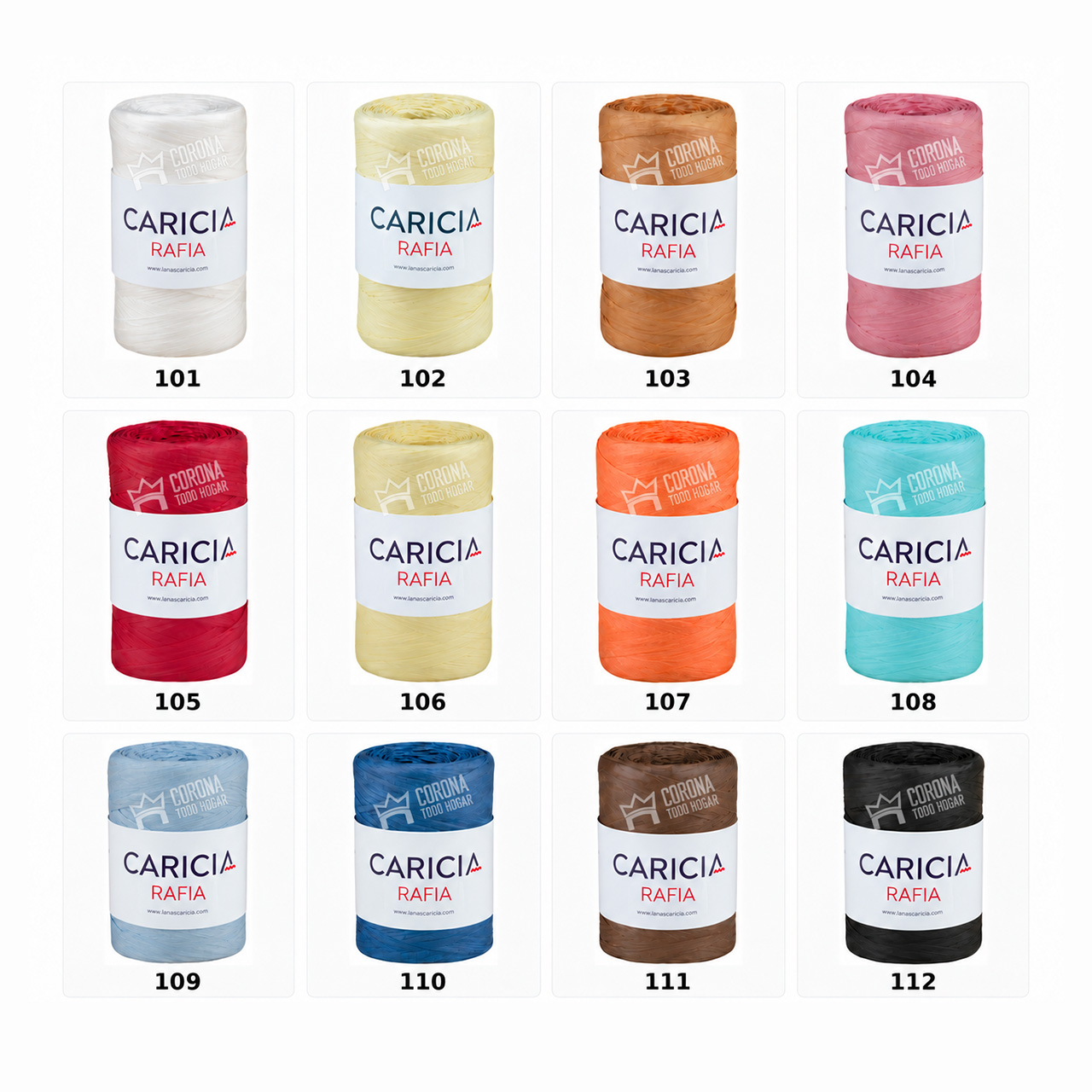 caricia-rafia-carta-colores-corona-todo-hogar
