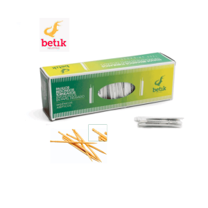Palillos redondos torneados enfundados en papel delgado 1300uni Betik